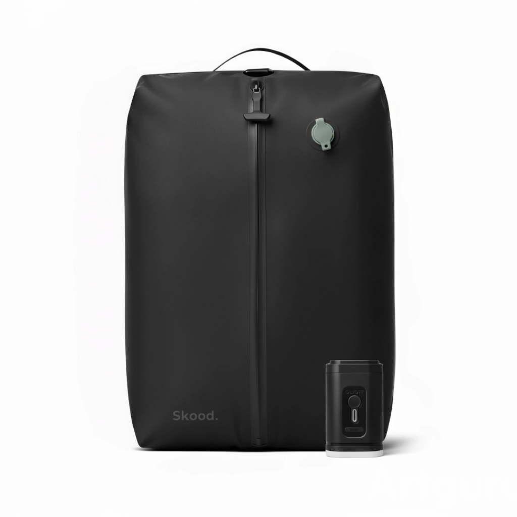 Sac de compression+ pompe électrique AeroKit Pro vue de face