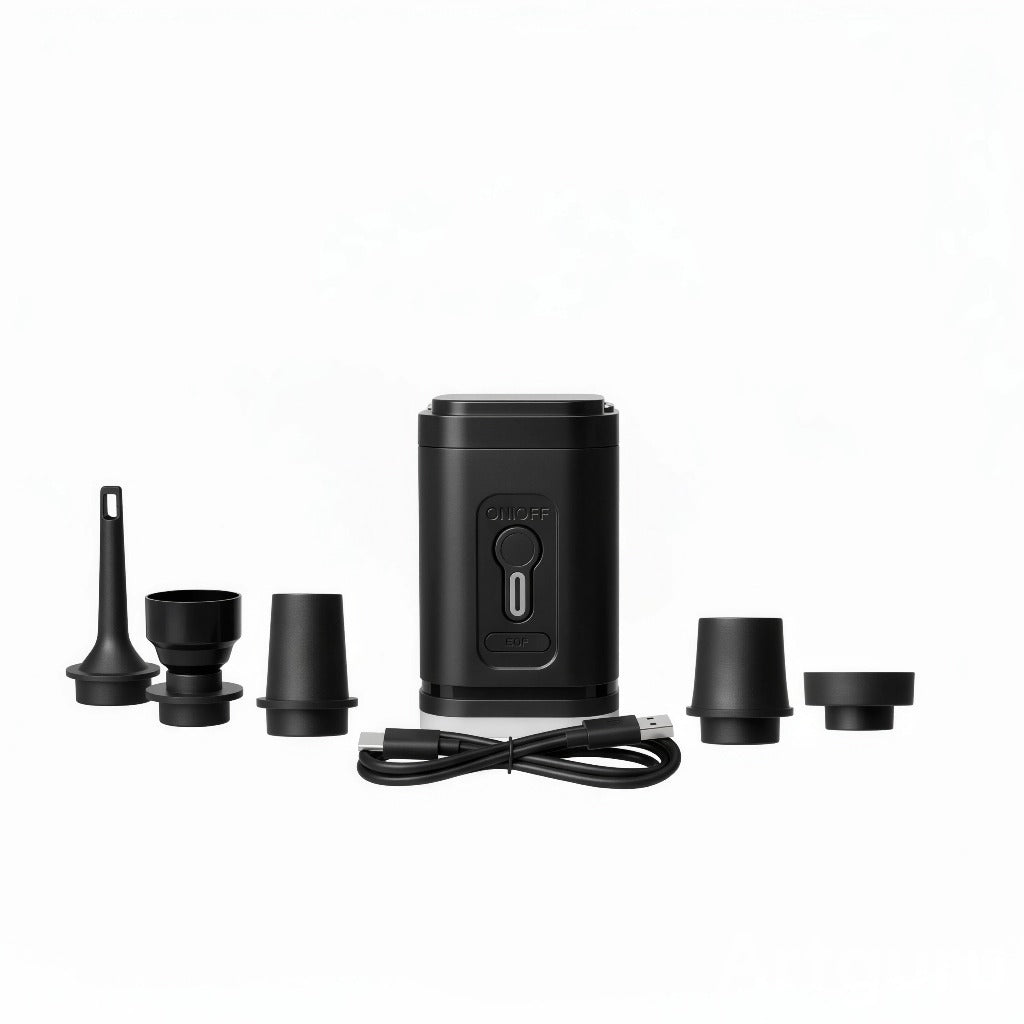 Pompe électrique avec ses embouts et câble de rechargement